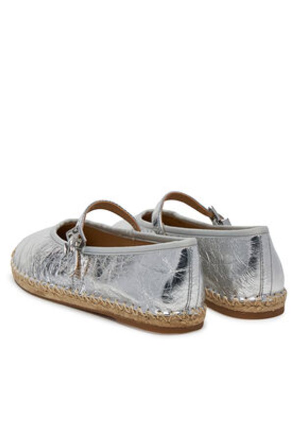 MICHAEL Michael Kors Espadryle Lynn 40S5LYFP2M Srebrny. Kolor: srebrny. Materiał: skóra