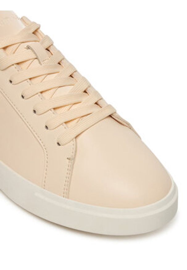 Calvin Klein Sneakersy Low Pro Cups Lth Ml HW0HW03146 Beżowy. Kolor: beżowy. Materiał: skóra