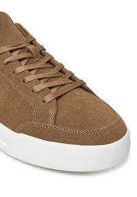 TOMMY HILFIGER - Tommy Hilfiger Sneakersy Th Court Summer Suede FM0FM05517 Brązowy. Kolor: brązowy. Materiał: zamsz, skóra #4