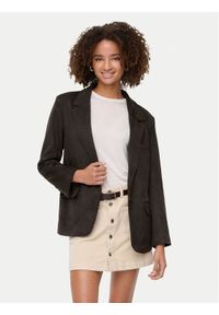 only - ONLY Marynarka Lina 15357019 Brązowy Loose Fit. Kolor: brązowy. Materiał: skóra #1