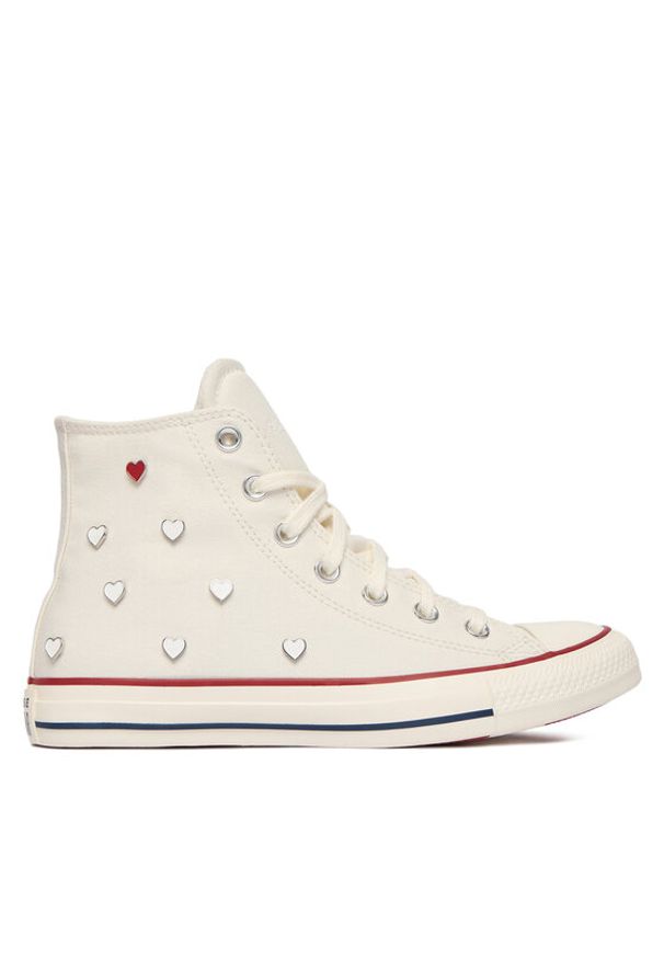 Converse Trampki Chuck Taylor All Star Hearts A19055C Biały. Kolor: biały. Materiał: materiał