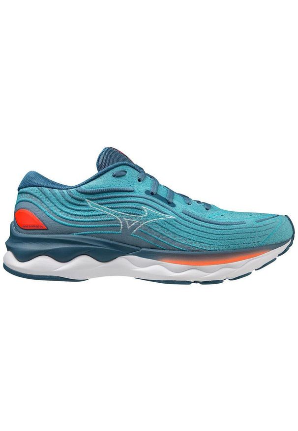 Buty do biegania męskie, Mizuno Wave Skyrise 4. Kolor: niebieski. Model: Mizuno Wave