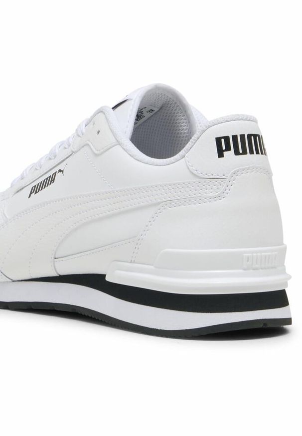 Puma - Skórzane sneakersy unisex ST Runner v4 PUMA White Black. Kolor: biały, czarny, wielokolorowy. Materiał: materiał, syntetyk. Sport: turystyka piesza