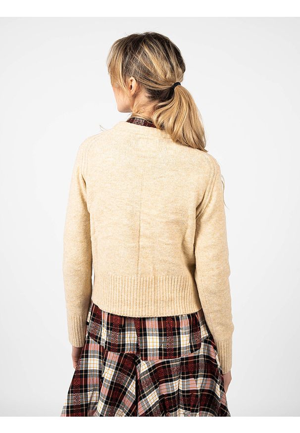 Pepe Jeans Sweter "Bonnie" | PL701906 | Bonnie | Kobieta | Piaskowy. Materiał: wełna, nylon, elastan, akryl. Długość: krótkie