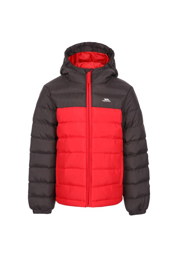 TRESPASS - Kurtka Dziecięca. Kolor: czerwony. Materiał: puch. Styl: sportowy