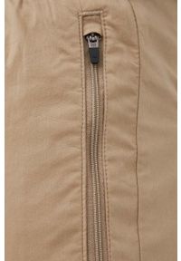 Selected Homme spodnie męskie kolor beżowy joggery. Kolor: beżowy. Materiał: tkanina, bawełna. Wzór: gładki #3