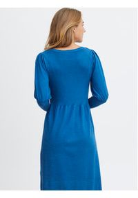 Fransa Sukienka codzienna 20611826 Niebieski Regular Fit. Okazja: na co dzień. Kolor: niebieski. Materiał: wiskoza. Typ sukienki: proste. Styl: casual