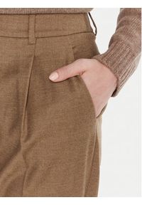 Weekend Max Mara Spodnie materiałowe Caldaia 2525136152 Brązowy Regular Fit. Kolor: brązowy. Materiał: wełna #4