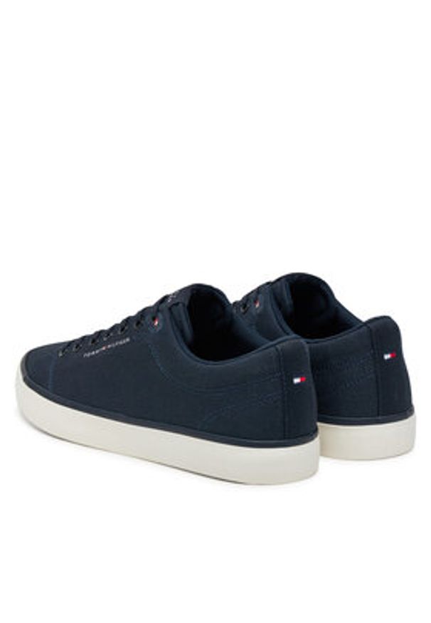 TOMMY HILFIGER - Tommy Hilfiger Tenisówki Hi Vulc Low Core Canvas FM0FM05396 Granatowy. Kolor: niebieski. Materiał: materiał