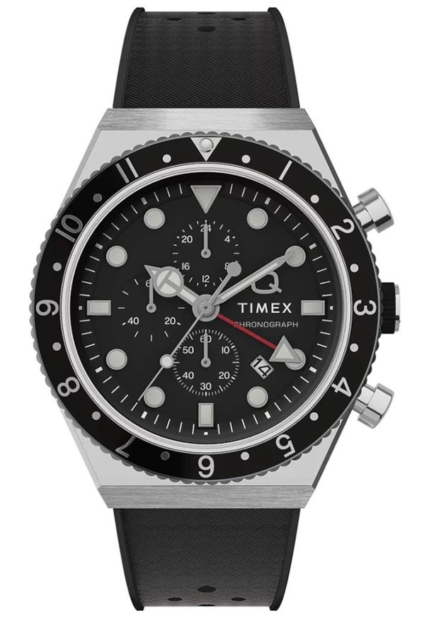 Zegarek Męski TIMEX Three Time Zone Q Timex TW2V70000. Materiał: tworzywo sztuczne. Styl: casual
