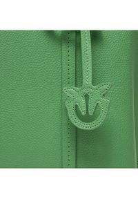 Pinko Torebka Carrie Shopper Classic PE 24 PLTT 102833 A1LF Zielony. Kolor: zielony. Materiał: skórzane #4