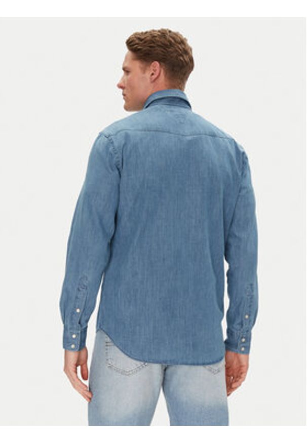 TOMMY HILFIGER - Tommy Hilfiger Koszula jeansowa MW0MW39903 Niebieski Regular Fit. Kolor: niebieski. Materiał: bawełna