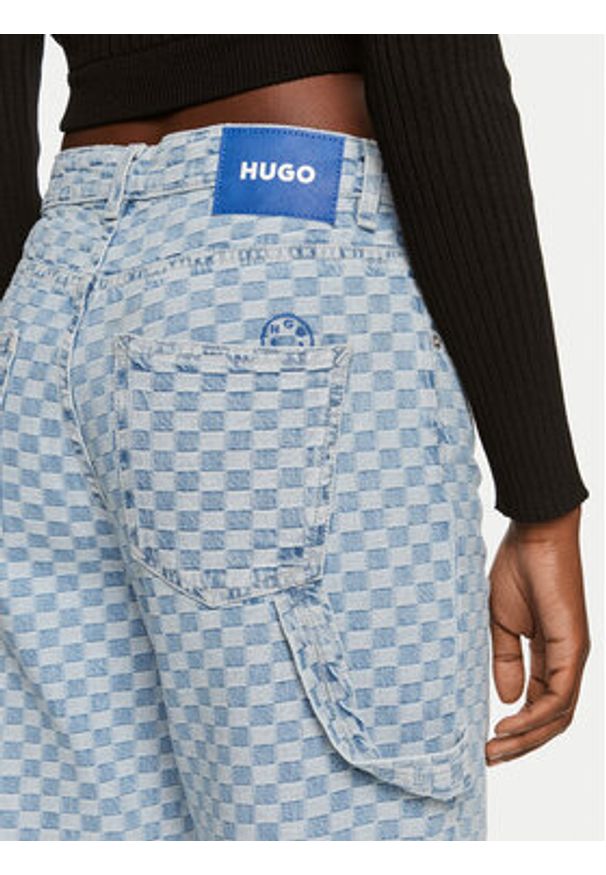 Hugo Jeansy Getara_B 50517284 Niebieski Baggy Fit. Kolor: niebieski
