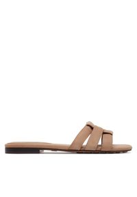 Aldo Klapki Gotosandal 13966707 Brązowy. Kolor: brązowy. Materiał: nubuk, skóra