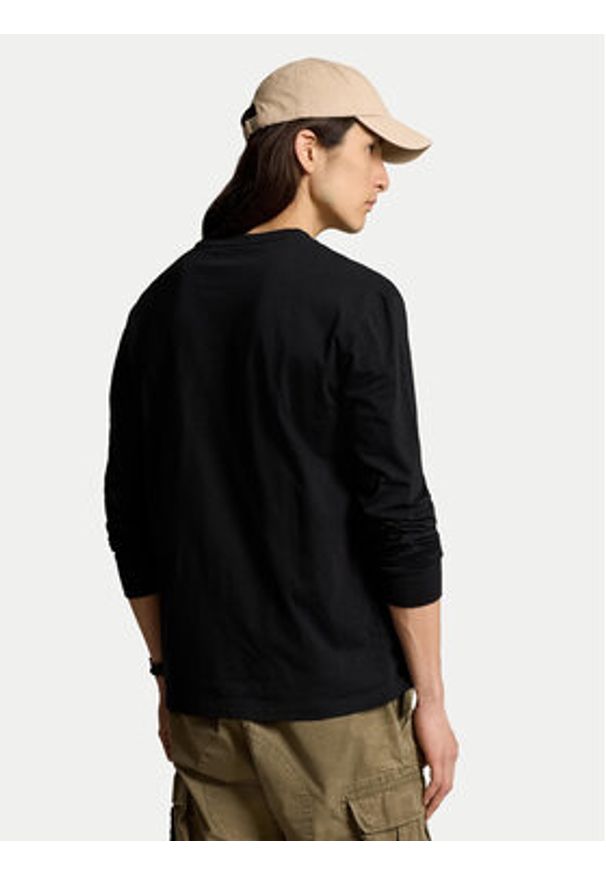 Polo Ralph Lauren Longsleeve 710671467055 Czarny Classic Fit. Typ kołnierza: polo. Kolor: czarny. Materiał: bawełna. Długość rękawa: długi rękaw