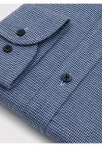 Pako Lorente - PAKO LORENTE – Granatowa koszula w pepitkę. Kolor: niebieski. Materiał: bawełna. Długość rękawa: długi rękaw. Długość: długie #7