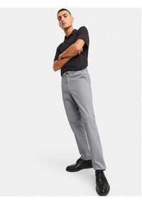 Jack & Jones Chinosy Marco 12150148 Szary Slim Fit. Kolor: szary. Materiał: bawełna #8