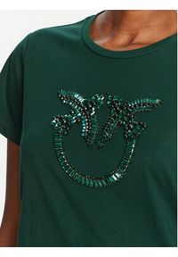 Pinko - PINKO T-Shirt Quentin 100535 A2RN Zielony Regular Fit. Kolor: zielony. Materiał: bawełna #4