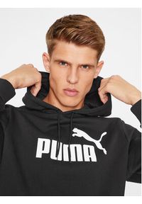 Puma Bluza Ess Big Logo 586686 Czarny Regular Fit. Kolor: czarny. Materiał: syntetyk #2