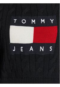 Tommy Jeans Sweter Center Flag DW0DW14261 Czarny Boxy Fit. Kolor: czarny. Materiał: syntetyk #3