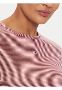 Tommy Jeans Bluzka Essential DW0DW19043 Czerwony Slim Fit. Kolor: czerwony. Materiał: bawełna #5