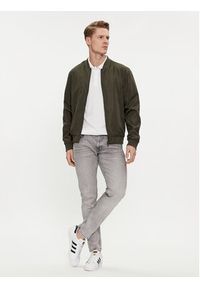 Brave Soul Kurtka bomber MJK-SANJAYKHAKI Khaki Straight Fit. Kolor: brązowy. Materiał: syntetyk #4