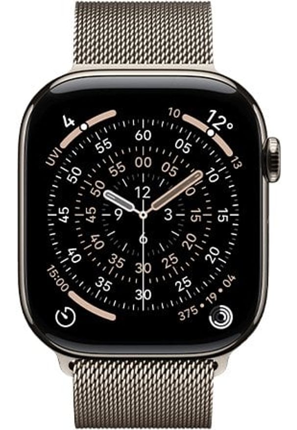 APPLE - Smartwatch Apple Watch 11 42 mm GPS + Cellular milanese z tytanu Zegarek Series 11 GPS+Cell MF8P4ET/A (195950471038). Rodzaj zegarka: smartwatch