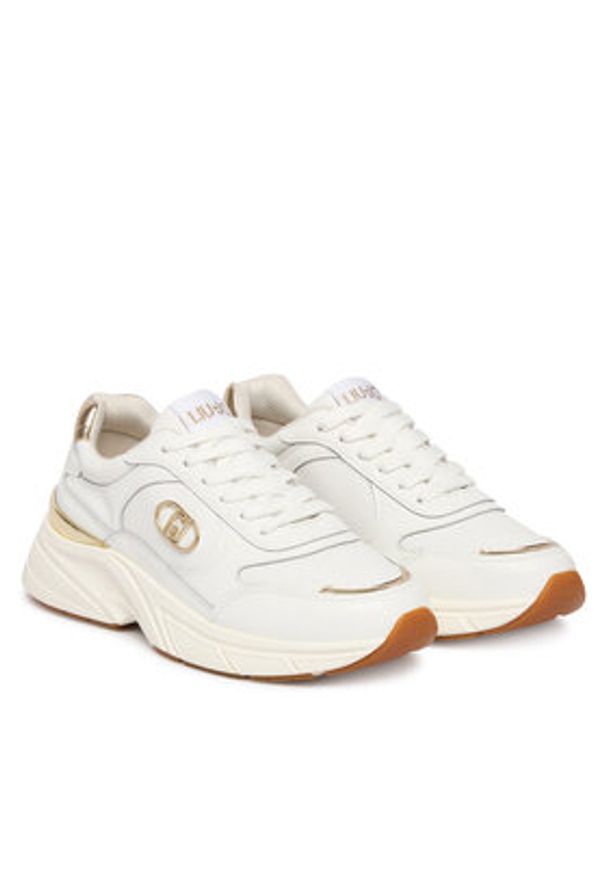 Liu Jo Sneakersy BA6045 P0102 Biały. Kolor: biały. Materiał: skóra