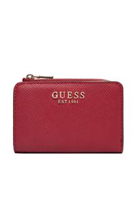 Guess Mały Portfel Damski Laurel II Slg SWZG74 59156 Czerwony. Kolor: czerwony. Materiał: skóra