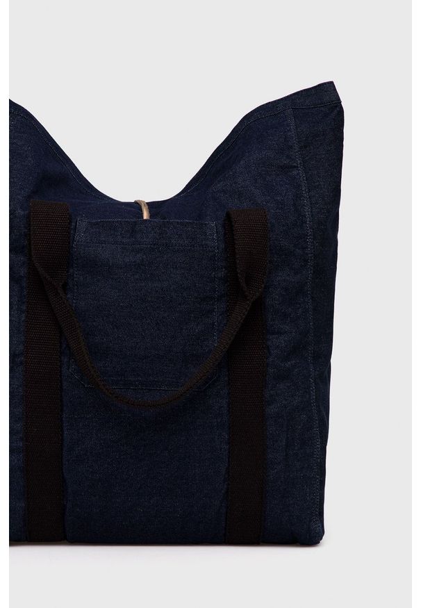 Superdry Torebka kolor granatowy. Kolor: niebieski. Rodzaj torebki: na ramię