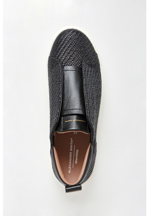 Alexander Smith - Sneakersy męskie skórzane Wembley Slip-On ALEXANDER SMITH. Zapięcie: bez zapięcia. Materiał: skóra