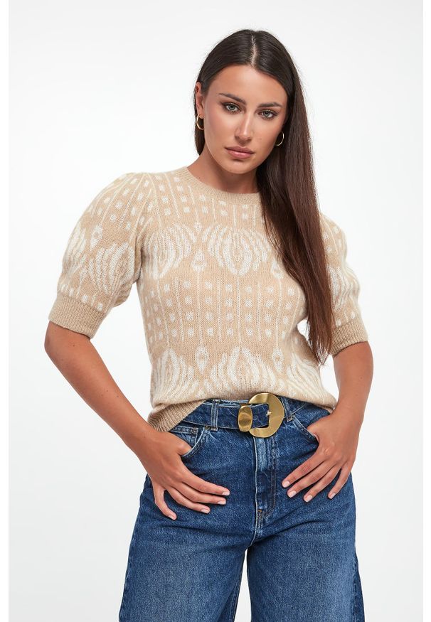 Sweter damski wełniany Kathe JOOP!. Materiał: wełna