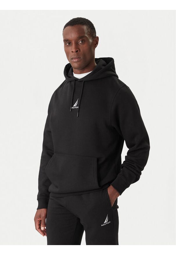 Nautica Bluza Wallowa N1T04066 Czarny Regular Fit. Kolor: czarny. Materiał: bawełna