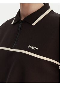 Guess Polo V6GP01 K2945 Brązowy Oversize. Typ kołnierza: polo. Kolor: brązowy. Materiał: syntetyk #5