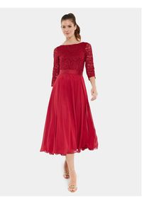 Swing Sukienka koktajlowa 77761710 Czerwony Regular Fit. Kolor: czerwony. Materiał: syntetyk. Styl: wizytowy #3