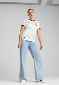 Puma - Damska koszulka wyjazdowa Portugalia 2025 PUMA White Black. Kolor: czarny, biały, wielokolorowy
