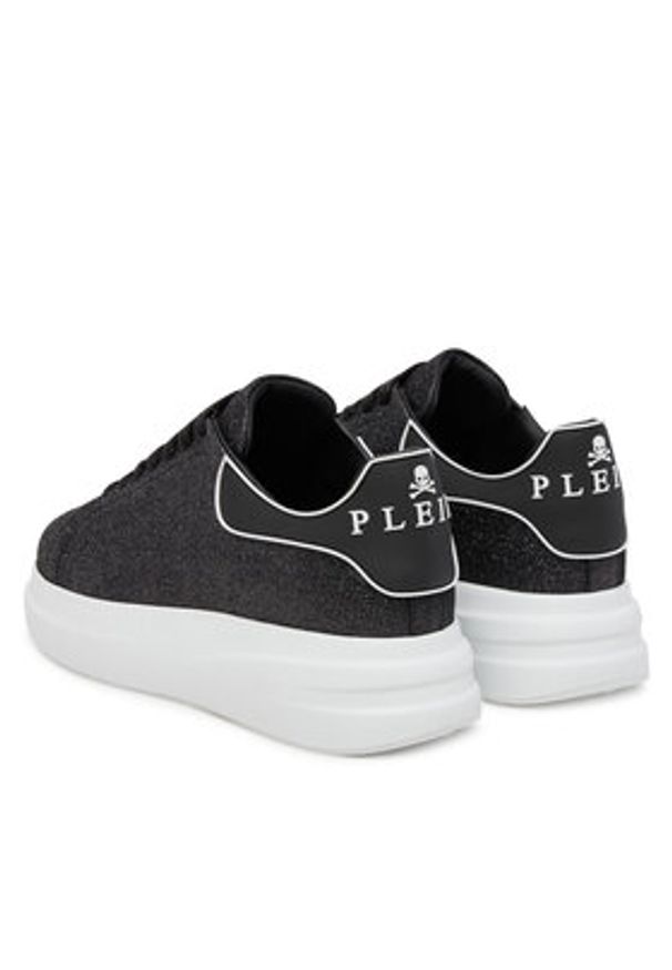 Philipp Plein - PHILIPP PLEIN Sneakersy FAES WSC2774 PTE003N Czarny. Kolor: czarny. Materiał: materiał