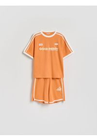 Reserved - Bawełniany komplet - pomarańczowy. Kolor: pomarańczowy. Materiał: bawełna #1