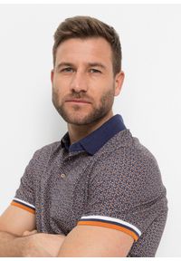 bonprix - Shirt polo z dżerseju z czystej bawełny organicznej, krótki rękaw. Typ kołnierza: polo. Kolor: niebieski. Materiał: jersey, bawełna. Długość rękawa: krótki rękaw. Długość: krótkie #3