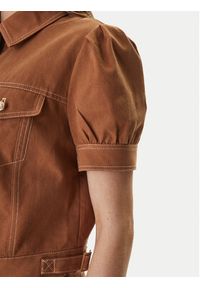 Guess Kurtka jeansowa W6GL08 W1804 Brązowy Regular Fit. Kolor: brązowy. Materiał: bawełna #4