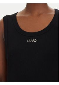 Liu Jo Sport Top TA6097 J4822 Czarny Slim Fit. Kolor: czarny. Materiał: bawełna. Styl: sportowy #3
