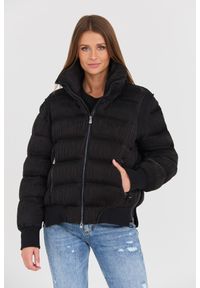 Blauer USA - BLAUER Czarna damska plisowana kurtka, Rozmiar XL. Kolor: czarny #1