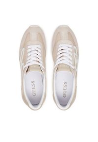 Guess Sneakersy FLPSKR SUE12 Beżowy. Kolor: beżowy. Materiał: skóra