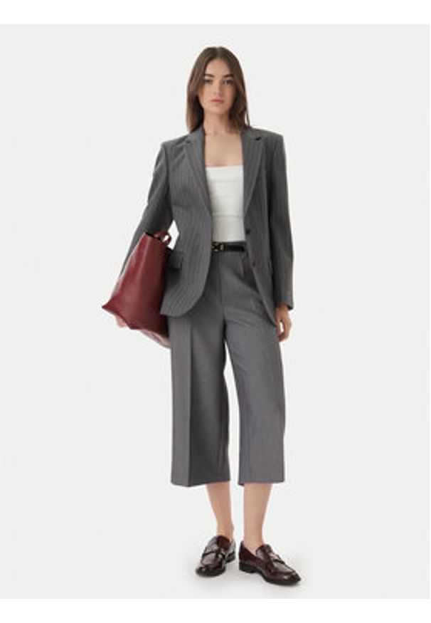 Vero Moda Kuloty Elma 10339926 Szary Wide Leg. Kolor: szary. Materiał: syntetyk