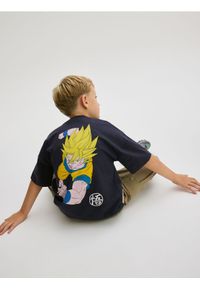 Reserved - T-shirt oversize Dragon Ball - czarny. Kolor: czarny. Materiał: bawełna, dzianina