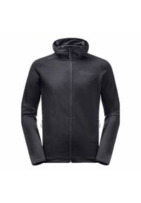 Bluza polarowa męska Jack Wolfskin Baiselberg. Kolor: czarny, szary, wielokolorowy. Materiał: polar