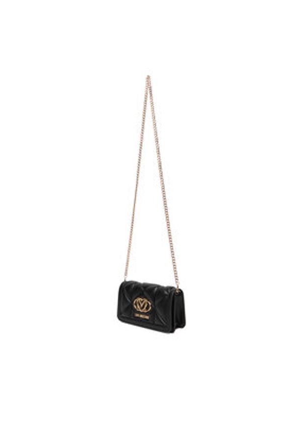 Love Moschino - LOVE MOSCHINO Torebka JC5640PP0NLC0000 Czarny. Kolor: czarny. Materiał: skórzane