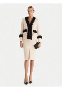 Babylon Spódnica midi S00601 Écru Regular Fit. Materiał: syntetyk #4