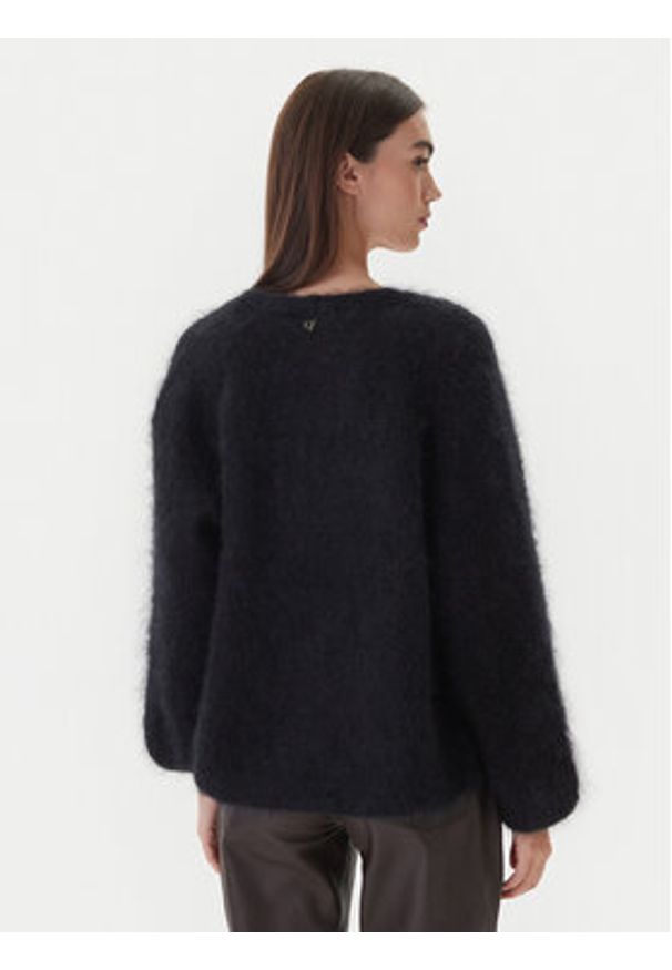 Dixie Kardigan M277Y072A 1900 Czarny Regular Fit. Kolor: czarny. Materiał: wełna