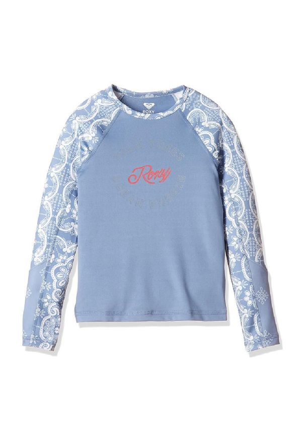 Koszulka UV Roxy Jr Aloha LS dla dzieci rozmiar 164. Kolor: niebieski. Materiał: materiał